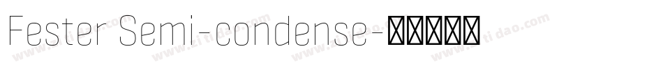 Fester Semi-condense字体转换